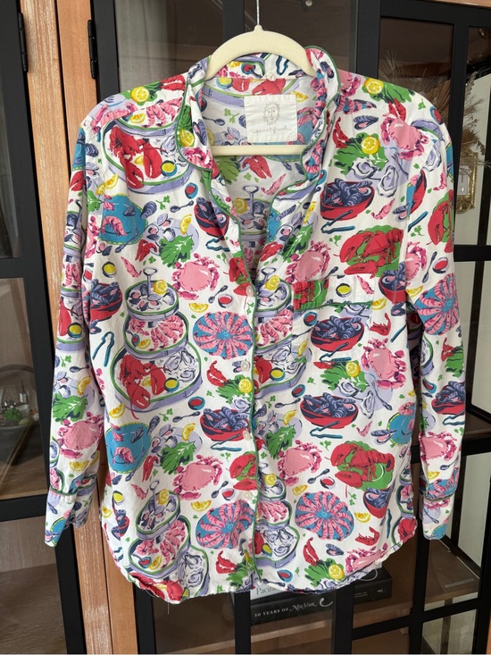 Printfresh Other - Printfresh pajamas Fruits de Mer Short sleeve shirt Seafood Boil lobster oyster